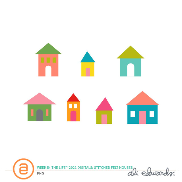 Week In The Life™ 2021 Digital Felt Houses, 1 of 1