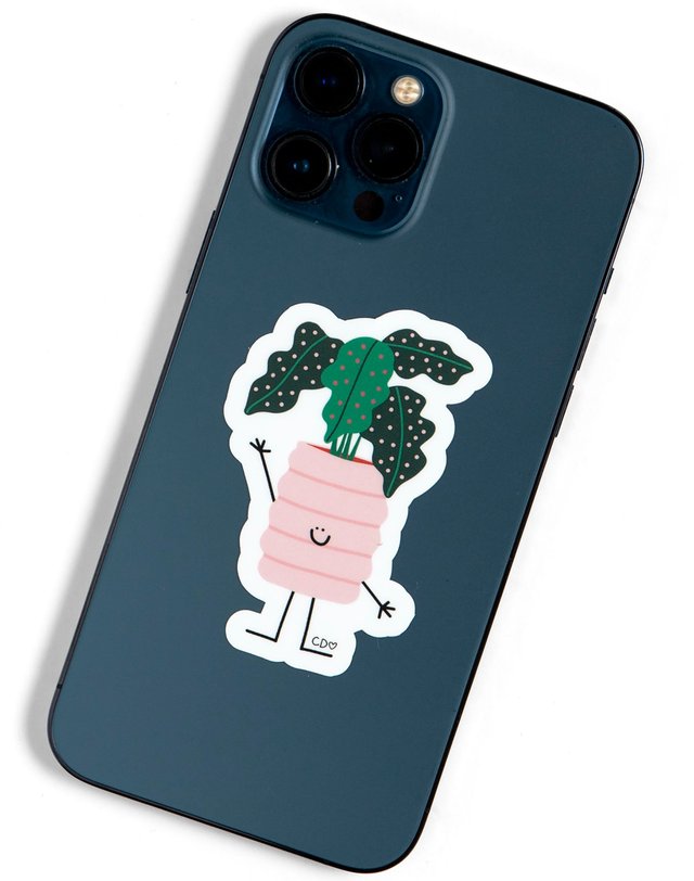 Plant Doodle Friend Decal Sticker, 2 of 2