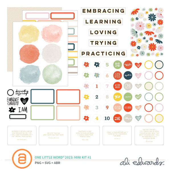 One Little Word® 2023 Digital Mini Kit #1, 1 of 1