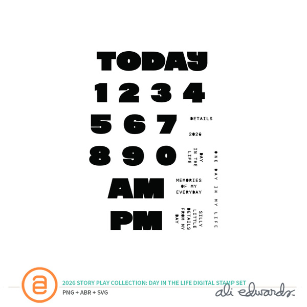 Story Play 2026 Day In The Life Digital Stamp Set , 1 of 1