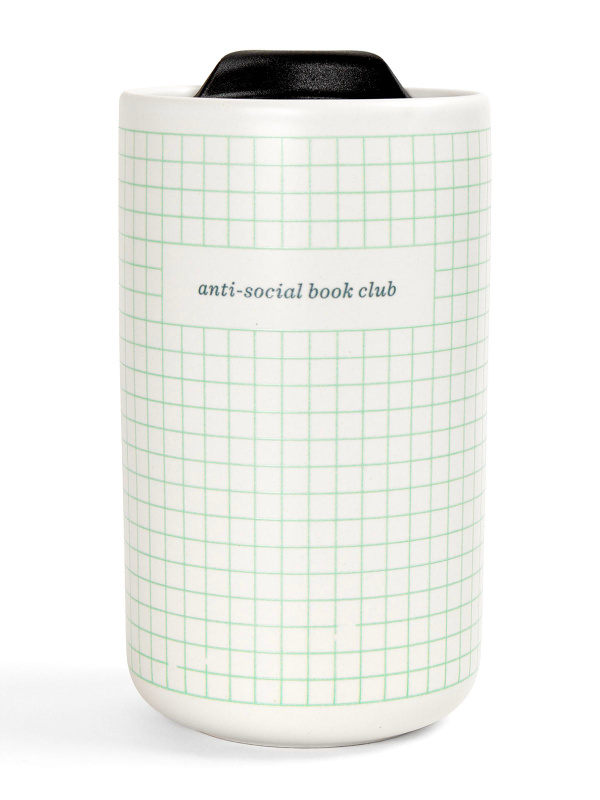 Anti Social Book Club Travel Ceramic Coffee Mug, 1 of 1