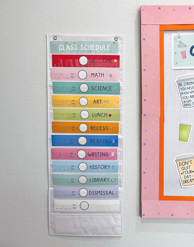 Class Schedule Bulletin Board Kit, 3 of 5