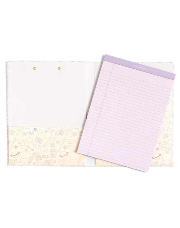 Classroom Icons Clipfolio with Lined Notepad, 4 of 8