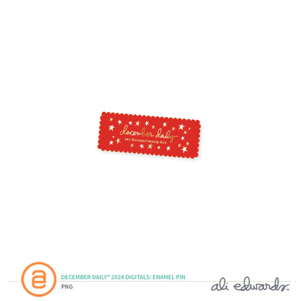 December Daily® 2024 Digital Enamel Pin, 1 of 1