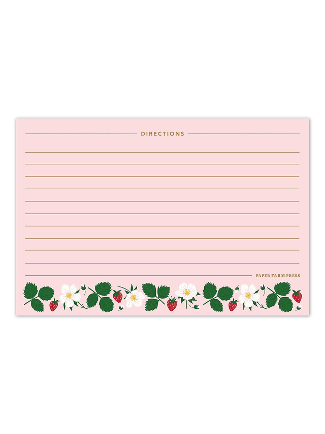 Strawberry Patch Recipe Cards, 2 of 2