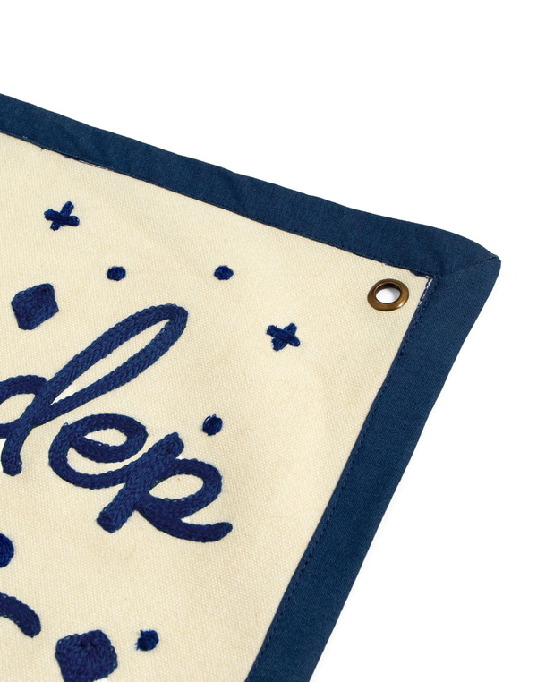 Sleep Under The Stars Embroidered Canvas Banner, 4 of 4