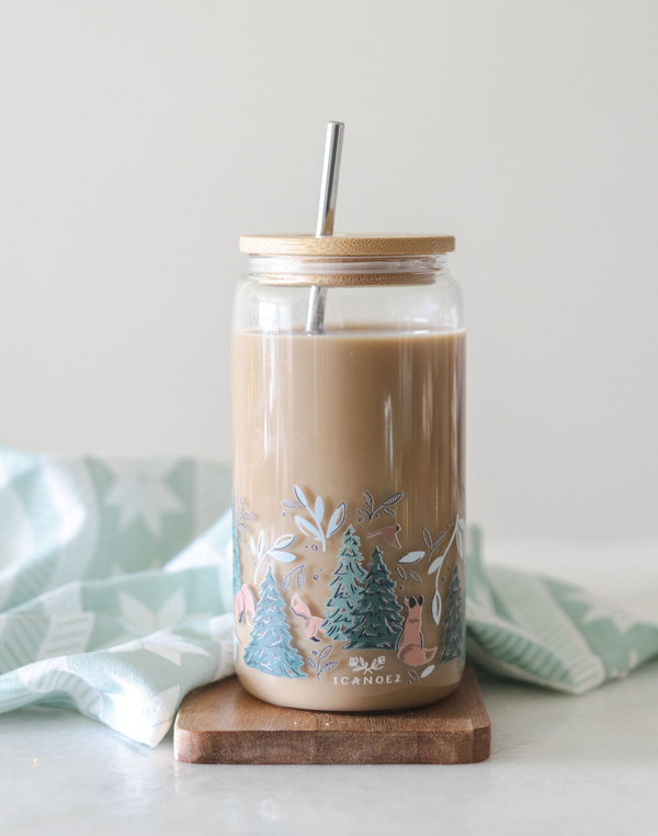 Winter Fox 16oz Glass Can, 1 of 4