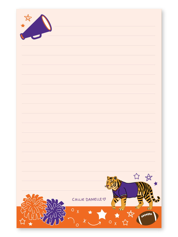 Clemson Football Game Day 4×6 Lined Notepad, 1 of 2