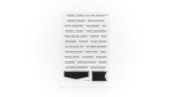 Halloween Words 4×6 Stamp Set, 1 of 3