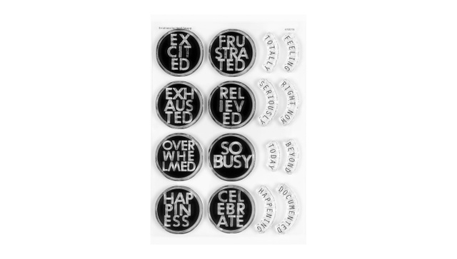 Stamp Set : 4×6 Emotions, 1 of 2