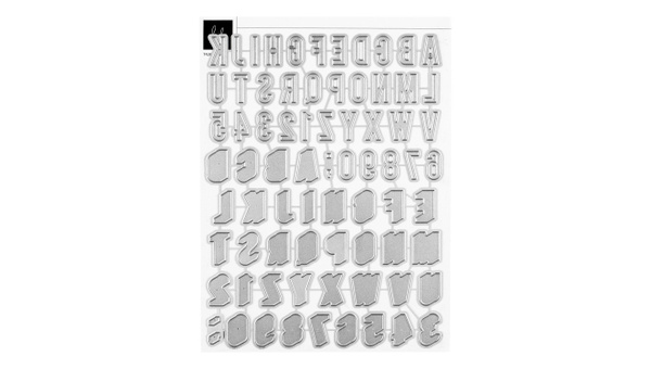 Metal Die Set : Bold Shadow Alphabet, 1 of 2
