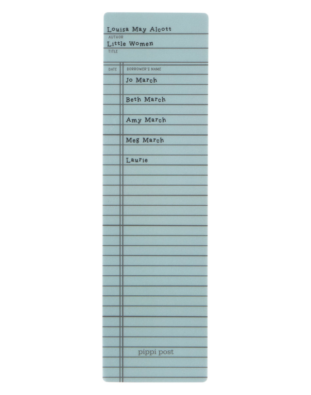 Little Women Library Check Out Transparent Bookmark, 4 of 4