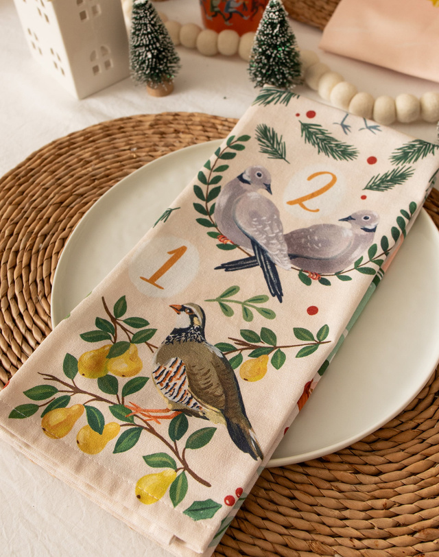 12 Days Of Christmas Kitchen Towel, 1 of 5