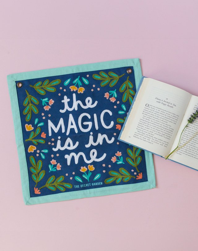 The Magic Is In Me Embroidered Canvas Banner, 3 of 7