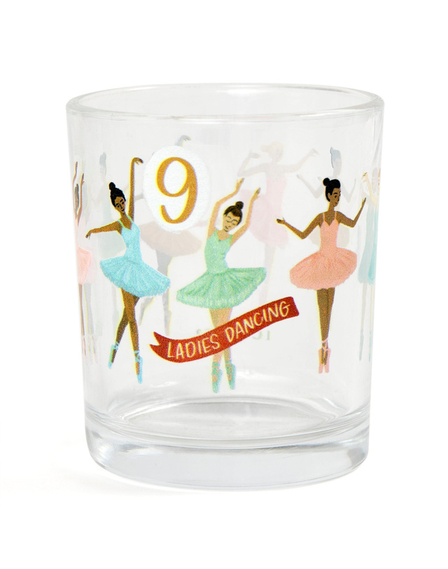 Nine Ladies Dancing 7.5oz Short Juice Glass, 3 of 3