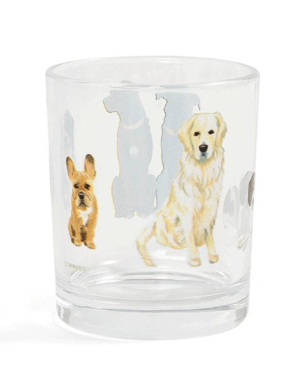Golden Retriever & Dog Friends Short Juice Glass, 2 of 2