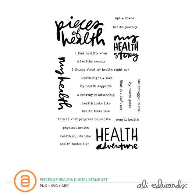 Pieces of Health Digital Stamp Set, 1 of 1