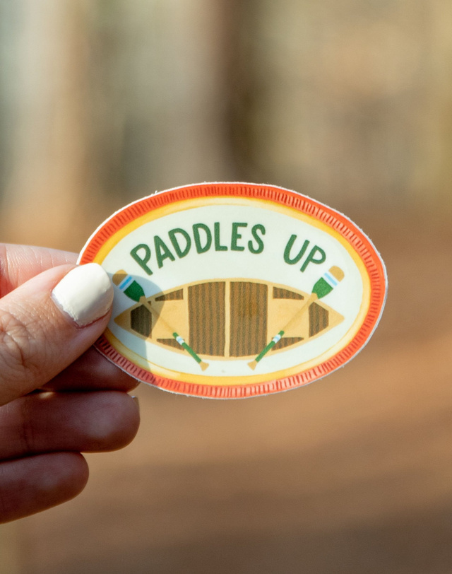 Paddles Up Decal Sticker, 1 of 4