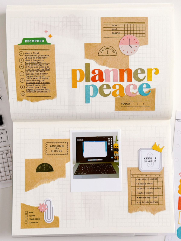 Stamp Set : 4×6 Planner by Goldenwood Co, 3 of 5