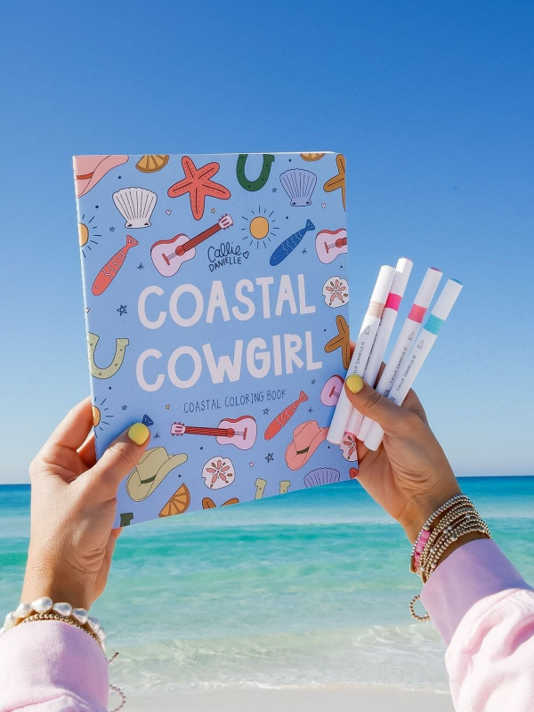 Coastal Cowgirl Beach & Western-Inspired Coloring Book, 3 of 5