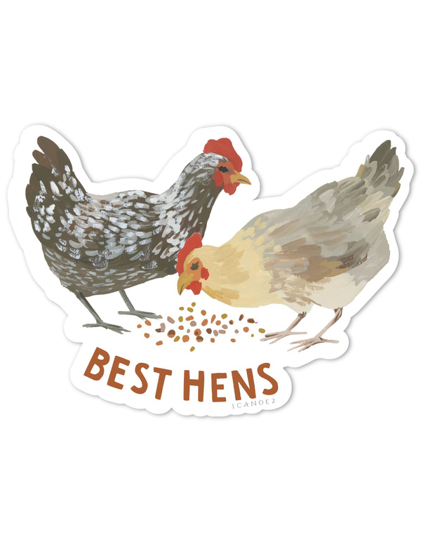 Best Hens Chickens Decal Sticker, 1 of 2