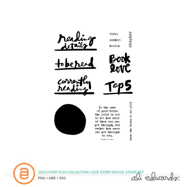 Story Play Read Digital Stamp Set, 1 of 1