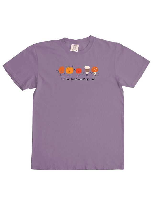 I Love Fall Most of All Tee - Wine, 3 of 3