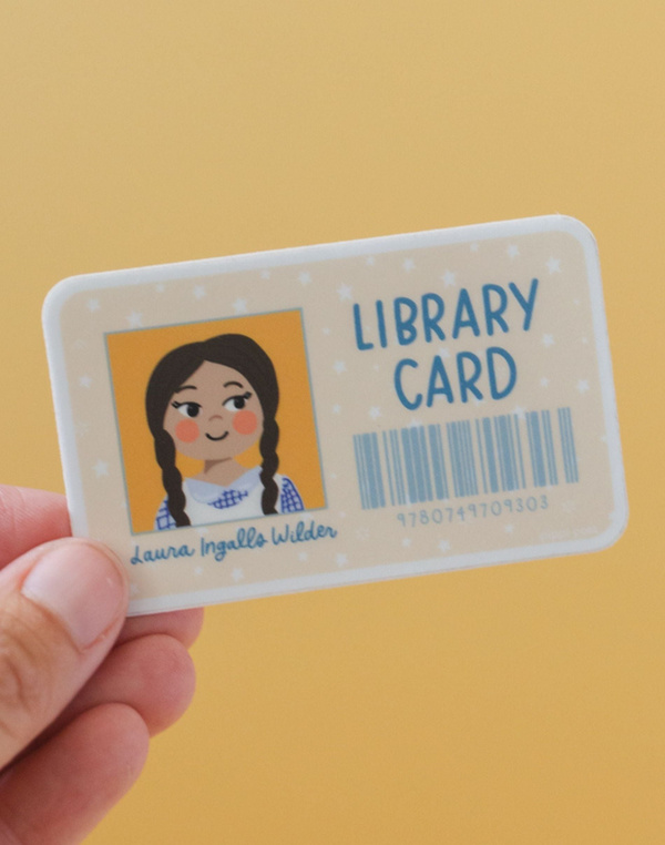 Laura Little House on the Prairie Library Card Decal Sticker, 2 of 4