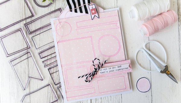Stamp Set : 6×8 Hand-drawn Journaling Boxes, 5 of 6