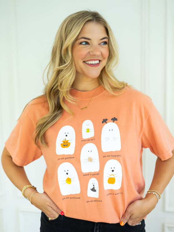 Ghost Affirmations Tee - Terra Cotta, 1 of 3