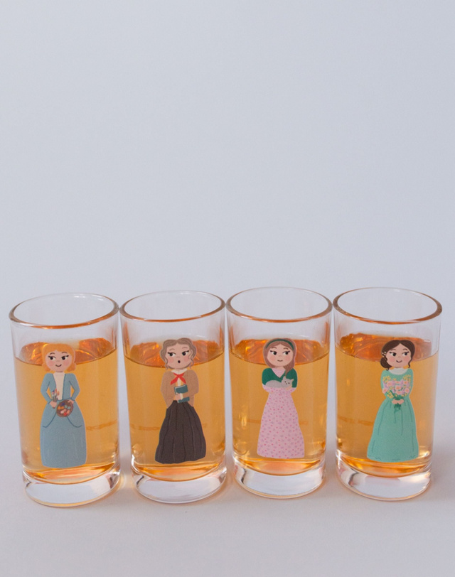 Little Women Mini Juice Glass Set, 1 of 2