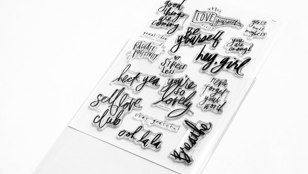 Stamp Set : 6×8 Be Positive, 2 of 5