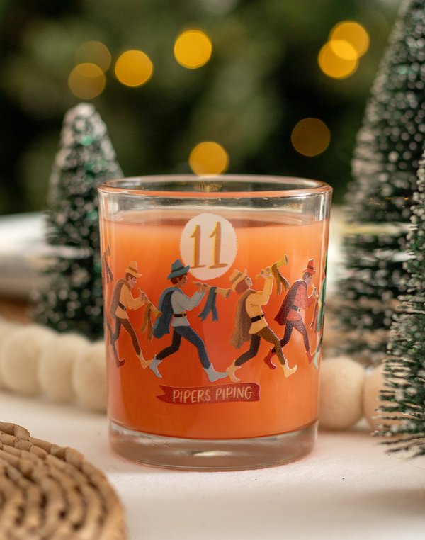 Eleven Pipers Piping 7.5oz Short Juice Glass, 1 of 3