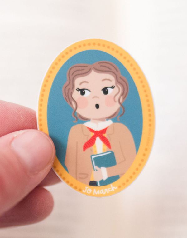 Little Women Jo March Portrait Decal Sticker, 1 of 4