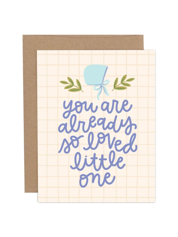 Already So Loved Little One Baby Greeting Card, 1 of 1