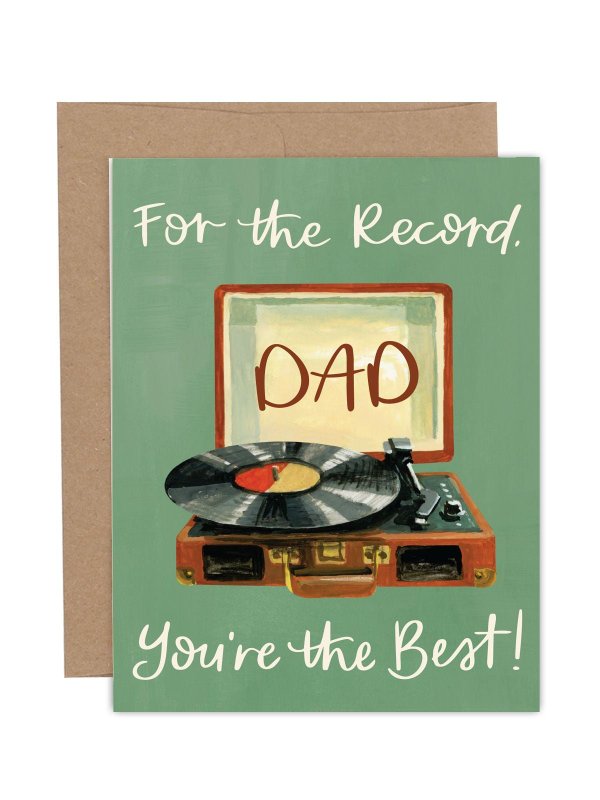 For the Record Father's Day Greeting Card, 1 of 1
