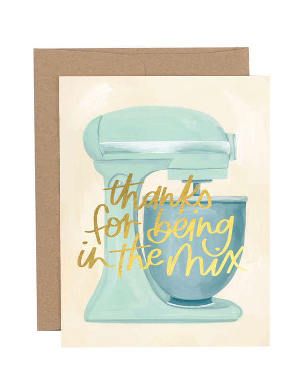 In the Mix Thank You Greeting Card, 1 of 1