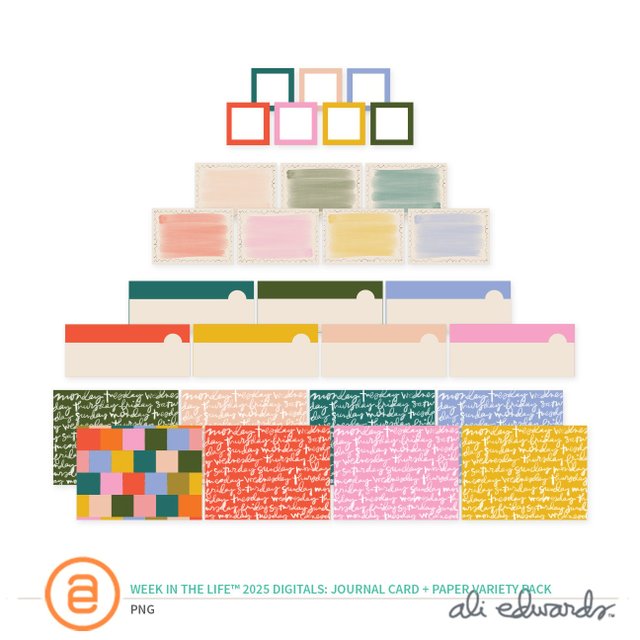 Week In The Life™ 2025 Digital Journal Card & Paper Variety Pack , 1 of 1