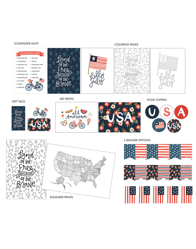 4th of July Printable Bundle, 4 of 4