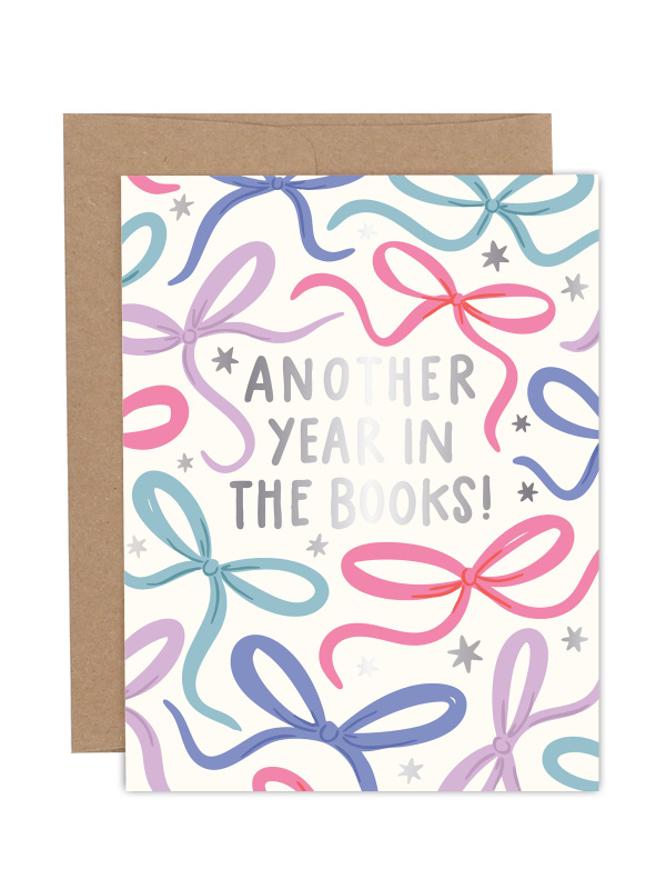 Another Year In the Books Birthday Greeting Card, 1 of 1