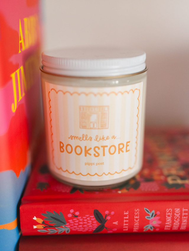 Smells Like a Bookstore Scented Soy Hand-Poured Candle, 1 of 5