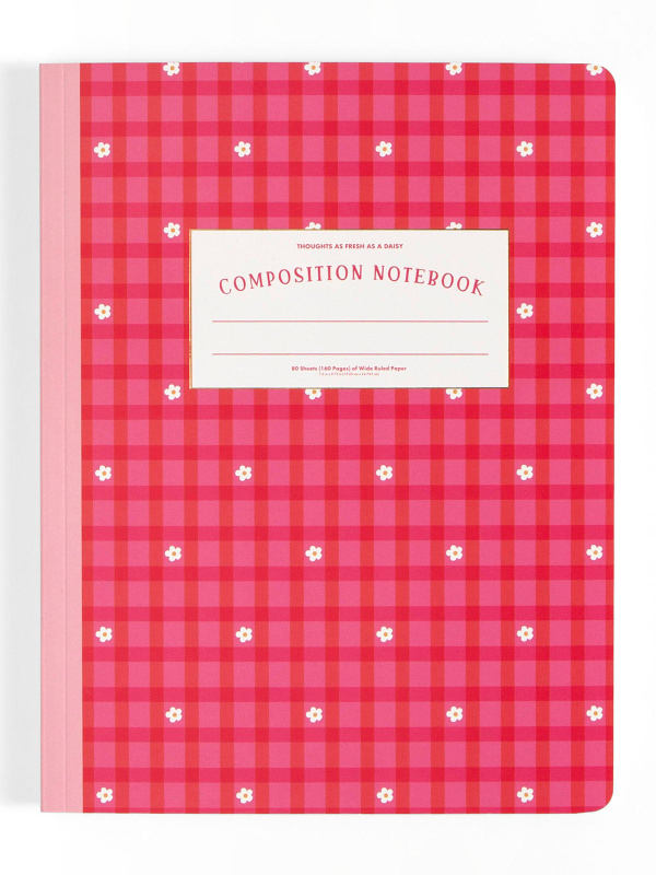 Gingham Daisy Composition Notebook, 3 of 4