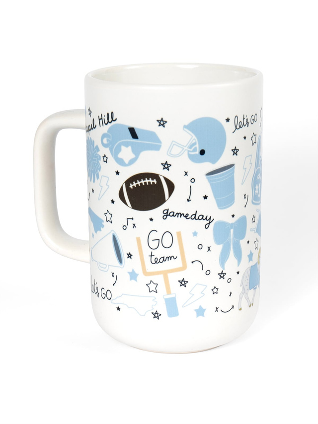 Chapel Hill Football Game Day Tall Ceramic Mug, 2 of 3