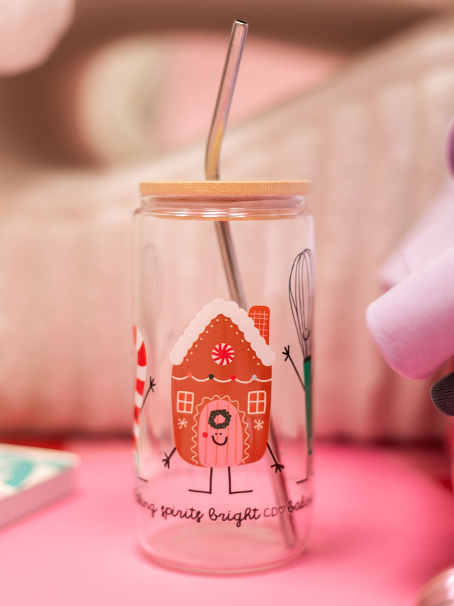 Baking Spirits Bright Christmas Glass Can, 3 of 3