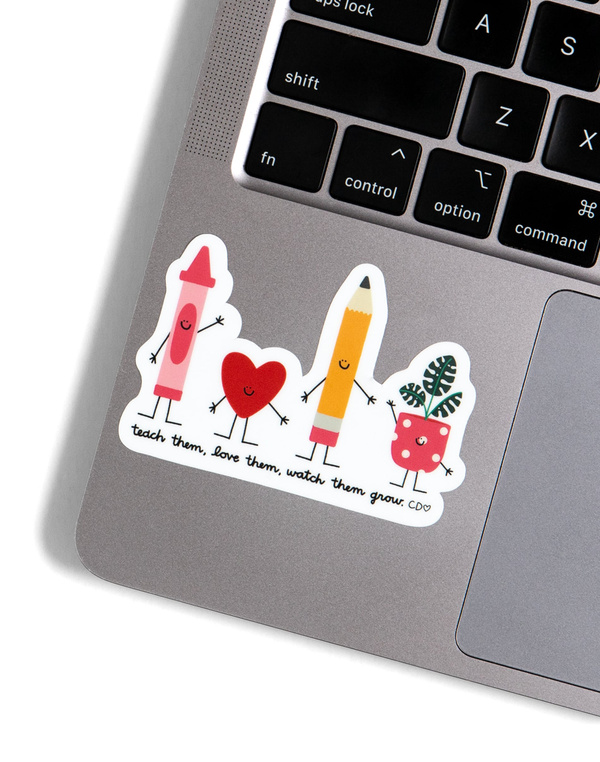 Teach Them Love Them Watch Them Grow Decal Sticker, 3 of 3