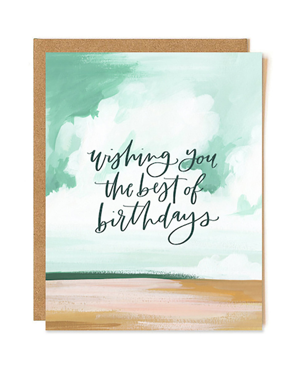 Best Birthday Landscape Greeting Card, 1 of 1