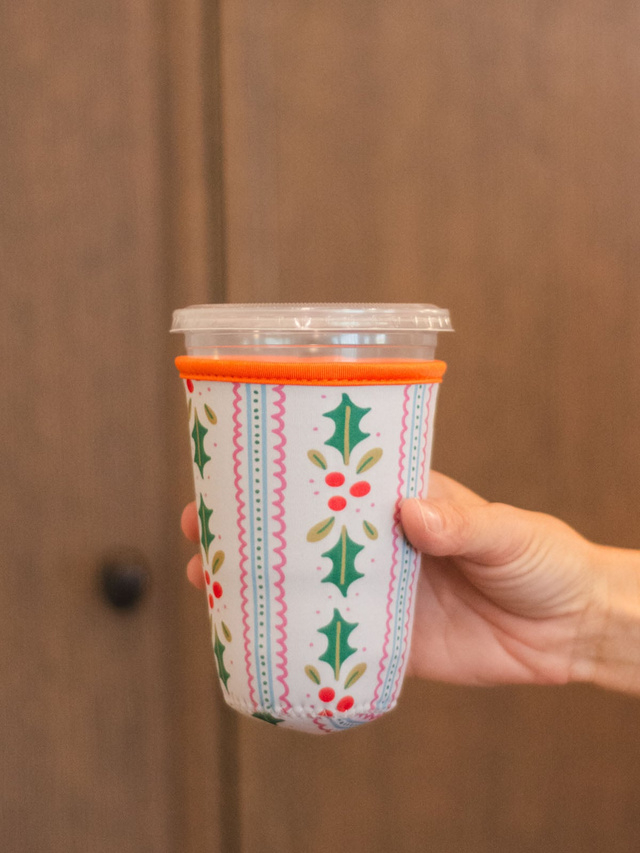 Holly Christmas Drink Sleeve, 2 of 5