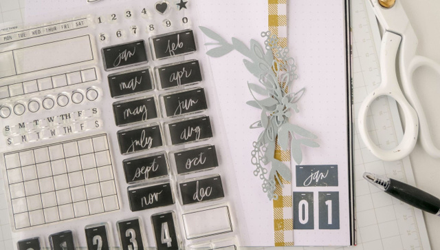 Stamp Set : 6×8 Monthly Planner, 5 of 5