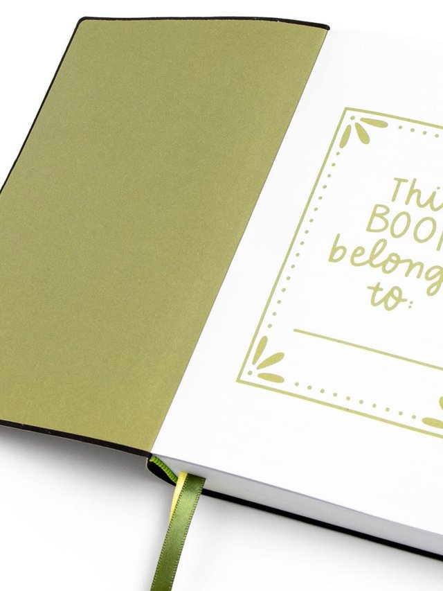 Green Floral 5×7 Lined Softcover Book Journal, 5 of 6
