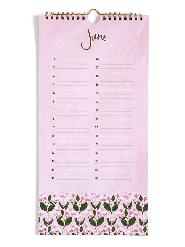 Celebrations by the Month Perpetual Wall Calendar - Floral, 3 of 6